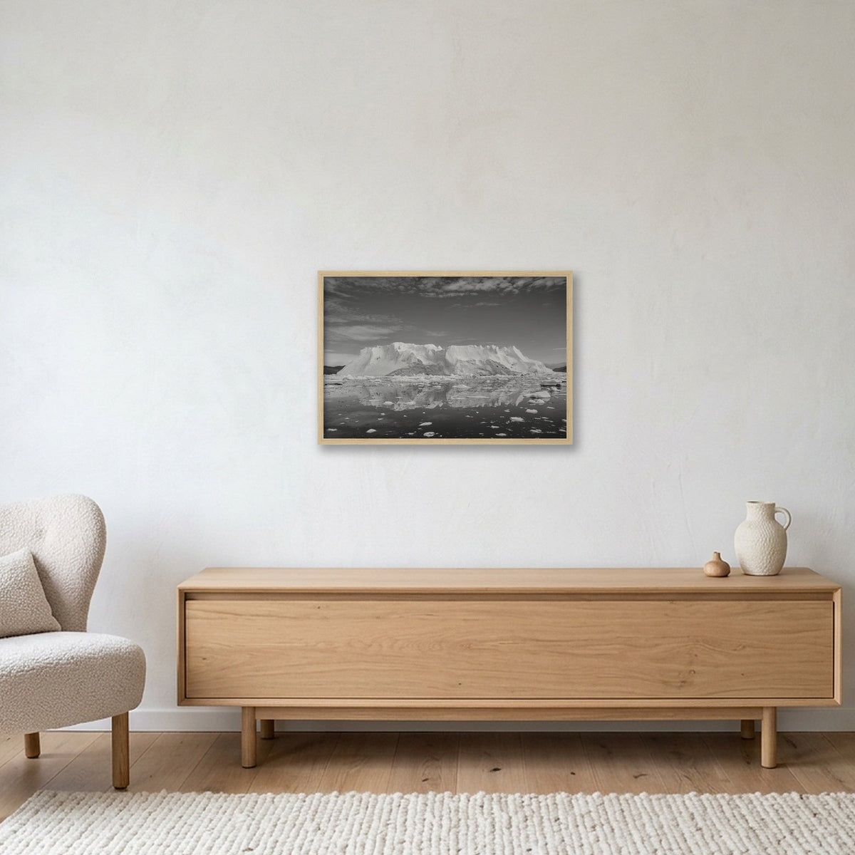 Disko Bay #9 — 60×40cm, 24×16" Oak Frame