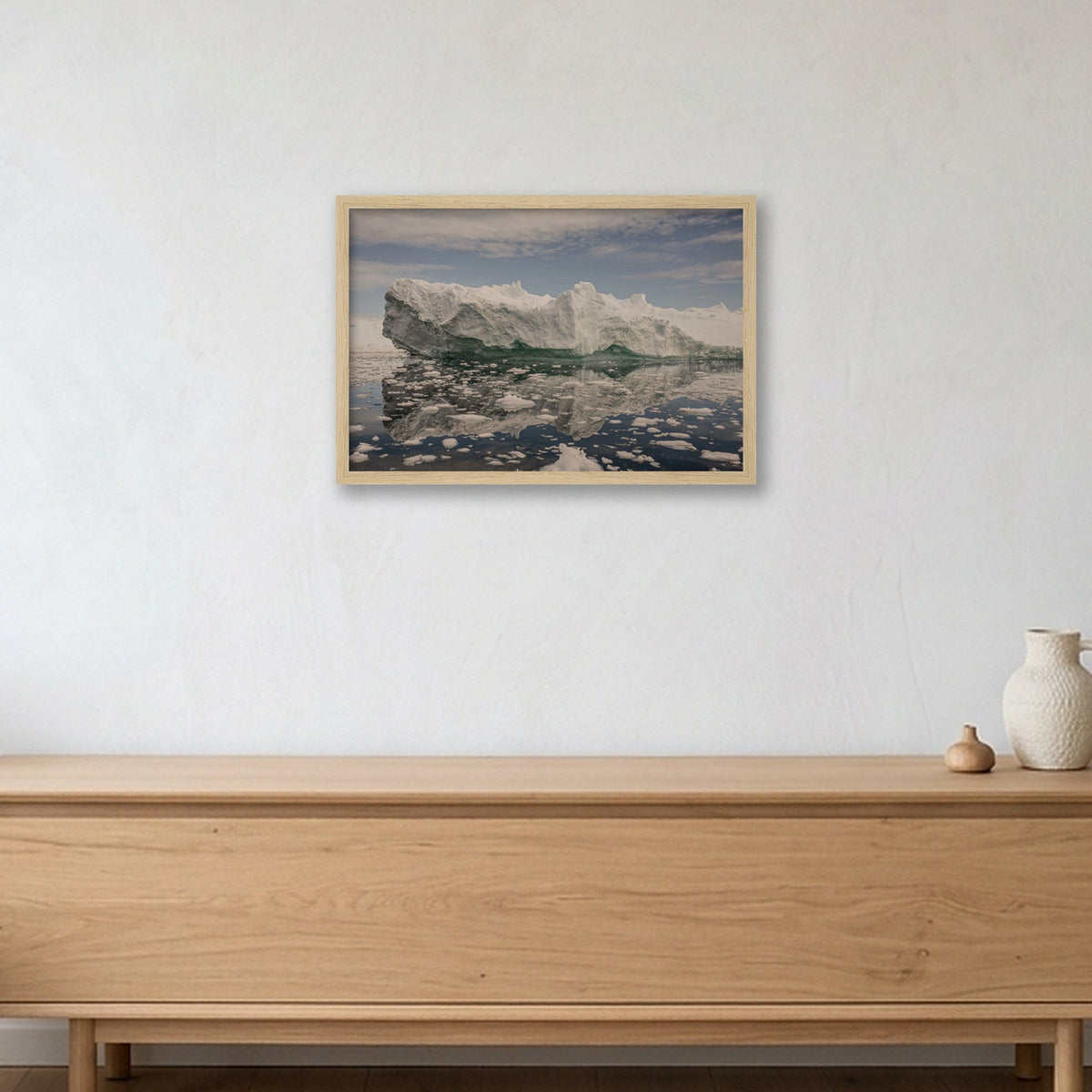 Disko Bay #15 — 45×30cm, 18×12" Oak Frame