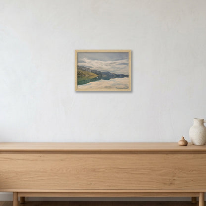 Ilulissat Landscape #12 — A4 (30×21cm, 12×8") Oak Frame