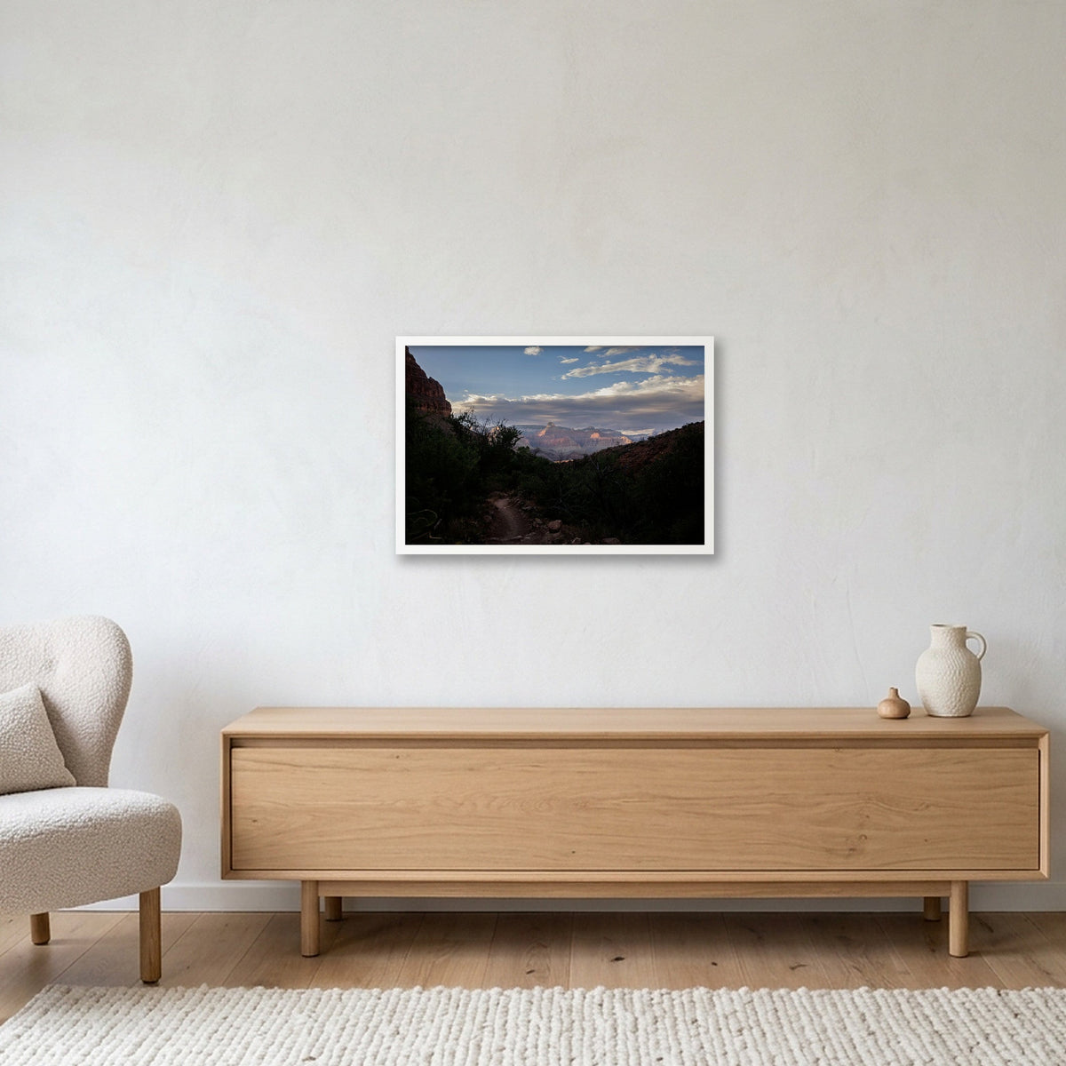 Grand Canyon #8 — 60×40cm, 24×16" White Frame