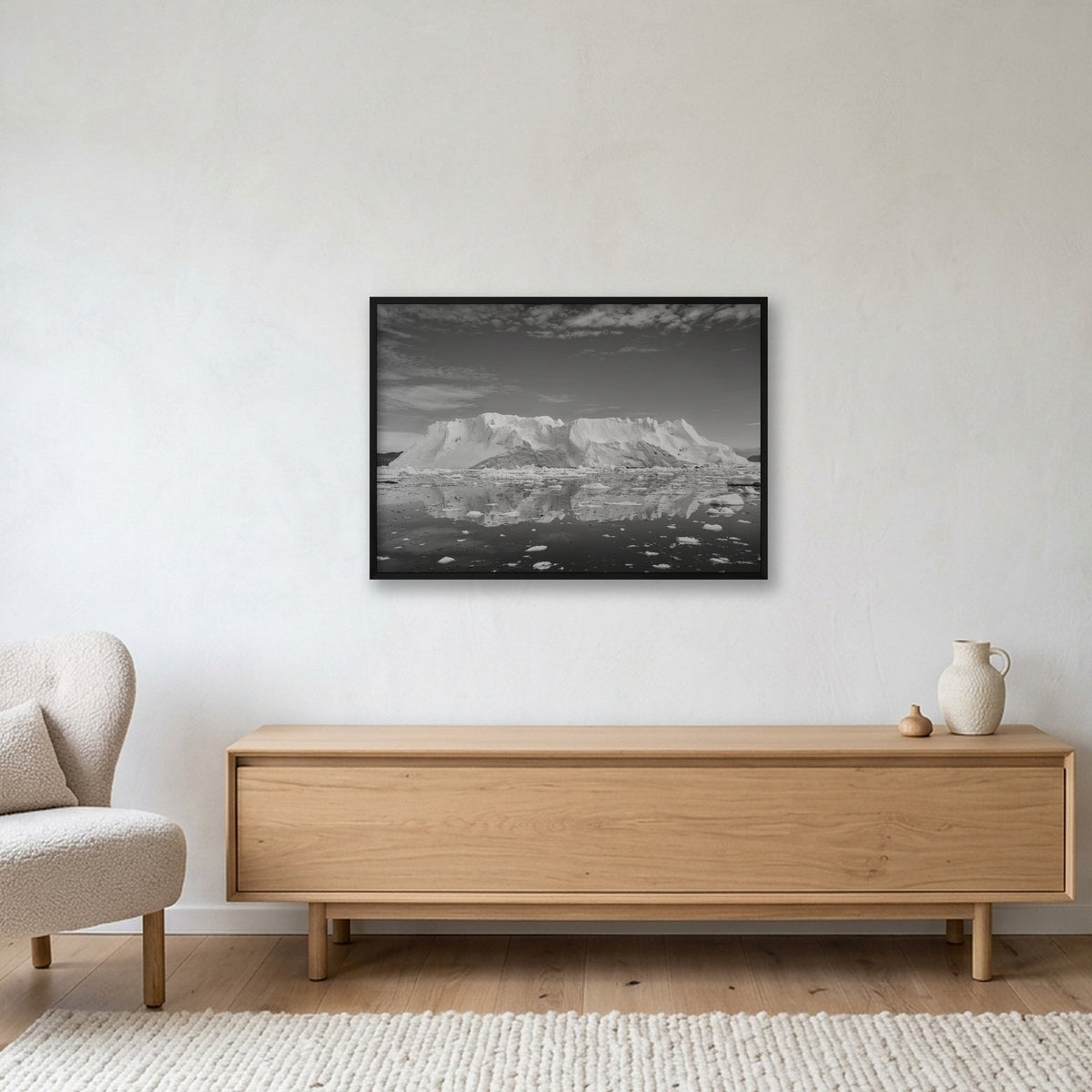 Disko Bay #9 — 100×70cm, 39×28" Black Frame