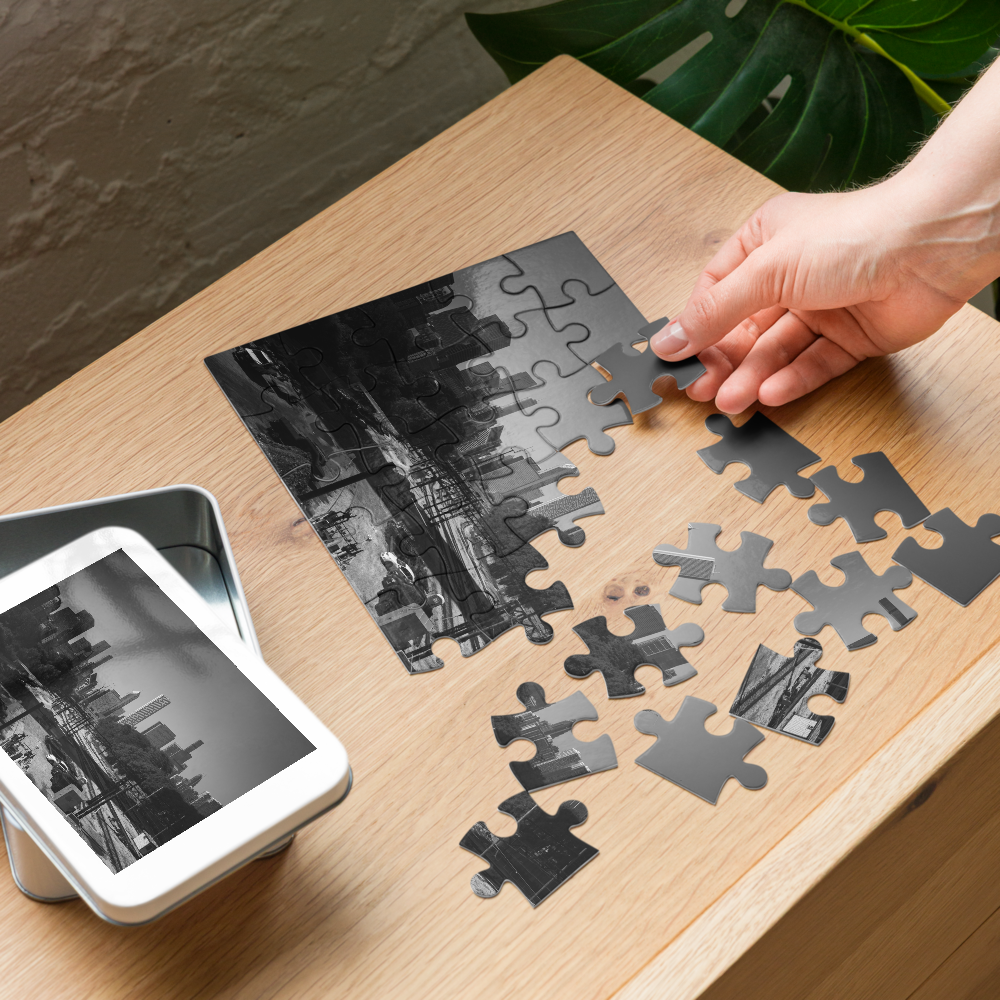 Chicago Skyline Jigsaw Puzzle — front view