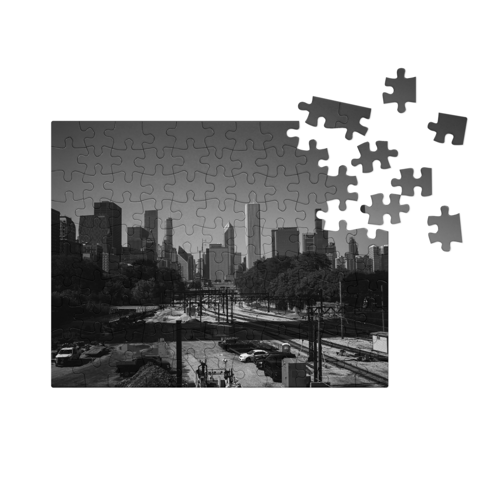 Chicago Skyline Jigsaw Puzzle — front view