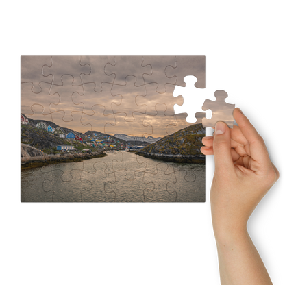 Greenland Houses Jigsaw Puzzle — front view