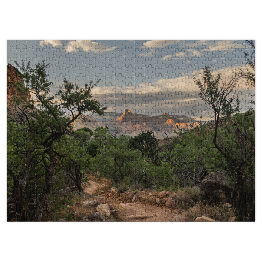 Grand Canyon Trail Jigsaw Puzzle with storage tin