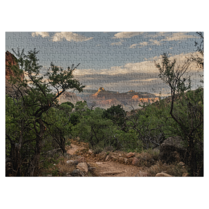 Grand Canyon Trail Jigsaw Puzzle with storage tin