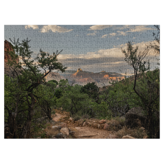 Grand Canyon Trail Jigsaw Puzzle with storage tin