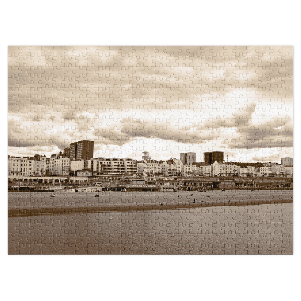 Brighton Seafront Jigsaw Puzzle with storage tin