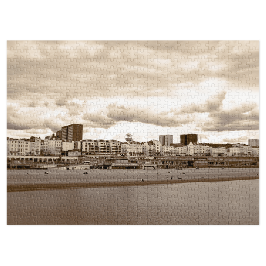 Brighton Seafront Jigsaw Puzzle with storage tin