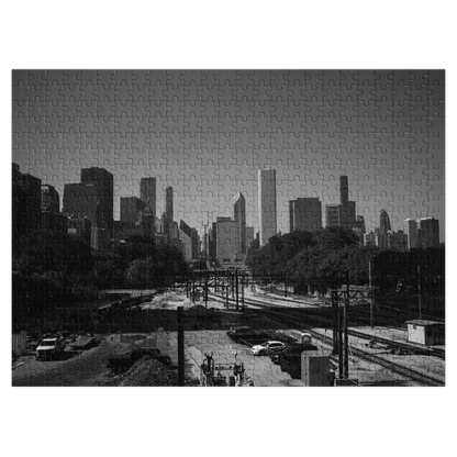 Chicago Skyline Jigsaw Puzzle with storage tin