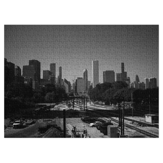 Chicago Skyline Jigsaw Puzzle with storage tin
