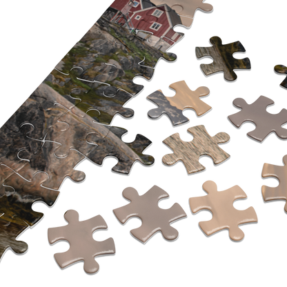 Greenland Houses Jigsaw Puzzle — detail view