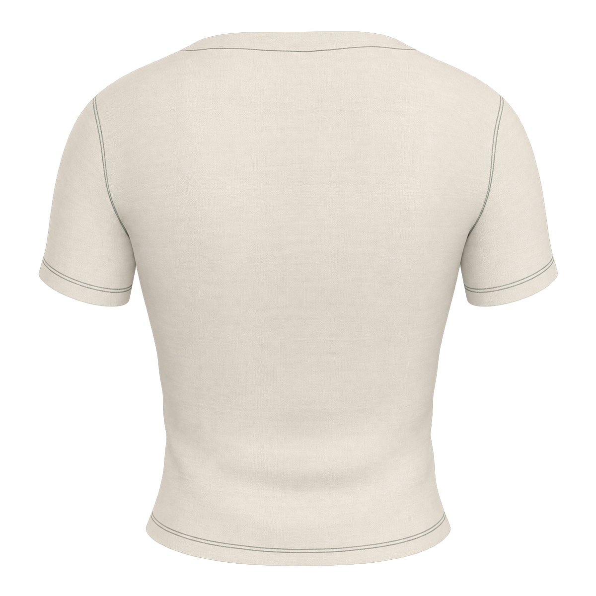 Natalie’s Flower Fitted T-Shirt — Cream / Burgundy, back