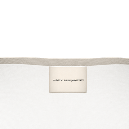 Natalie’s Flower Fitted T-Shirt — Cream / Burgundy, label detail