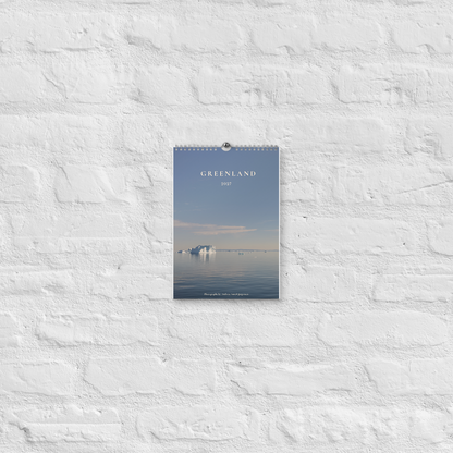 2027 Wall Calendar — Greenland — front view