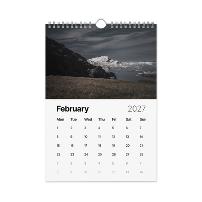 2027 Wall Calendar — Greenland — front view