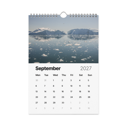 2027 Wall Calendar — Greenland — front view